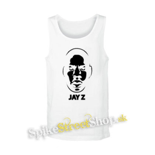 JAY Z -  Logo & Portrait - biele pánske tielko