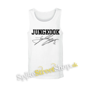 JUNGKOOK - Logo Signature - biele pánske tielko