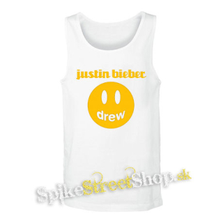 JUSTIN BIEBER - Drew - biele pánske tielko
