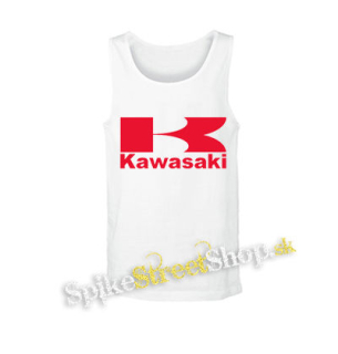 KAWASAKI - Logo - biele pánske tielko