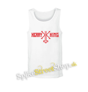 KERRY KING - Red Logo - biele pánske tielko