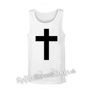 KRÍŽ - Christian Cross - biele pánske tielko