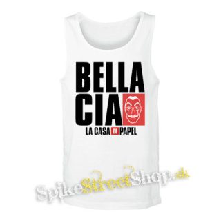 LA CASA DE PAPEL - Bella Ciao - biele pánske tielko