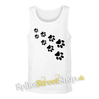 LABKY - PAWS - biele pánske tielko