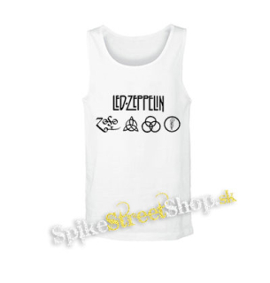 LED ZEPPELIN - Logo - biele pánske tielko