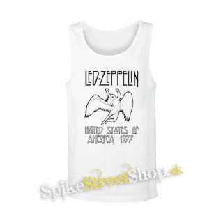 LED ZEPPELIN - United States Of America 1977 - biele pánske tielko