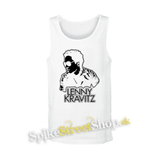 LENNY KRAVITZ - Logo & Portrait - biele pánske tielko