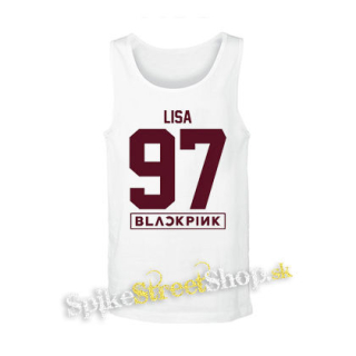 LISA 97 - BLACKPINK - Pink Number Years - biele pánske tielko