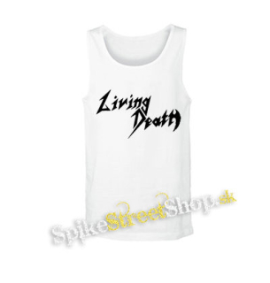 LIVING DEATH - Logo - biele pánske tielko