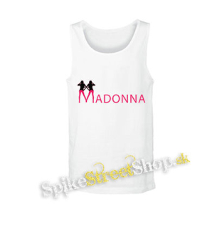 MADONNA - Logo Color - biele pánske tielko