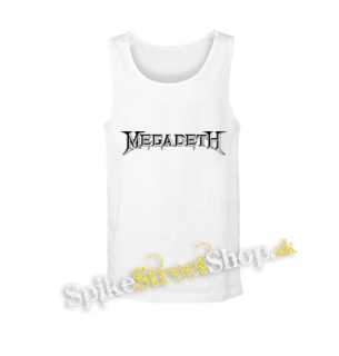 MEGADETH - Logo - biele pánske tielko