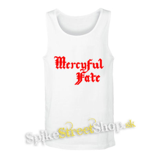 MERCYFUL FATE - Logo Red - biele pánske tielko