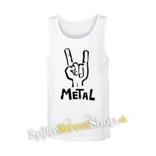 METAL - biele pánske tielko
