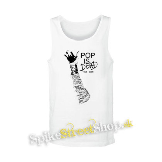MICHAEL JACKSON - Pop Is Dead - biele pánske tielko