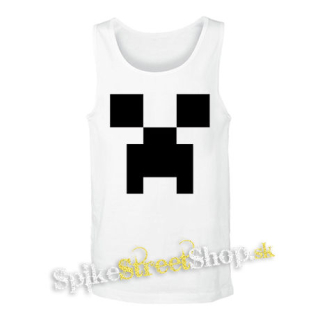 MINECRAFT - Creeper - biele pánske tielko