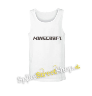 MINECRAFT - Logo 3 - biele pánske tielko