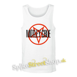 MOTLEY CRUE - Logo Pentagram - biele pánske tielko