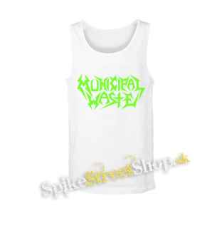 MUNICIPAL WASTE - Logo Green - biele pánske tielko