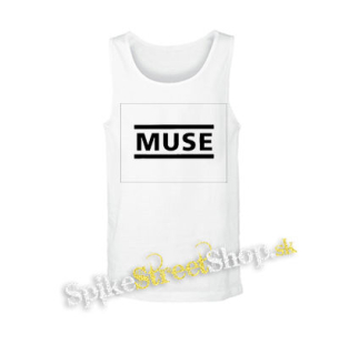 MUSE - Logo - biele pánske tielko
