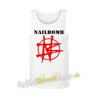 NAILBOMB - Logo Crest - biele pánske tielko