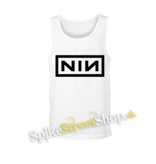 NINE INCH NAILS - Logo Crest - biele pánske tielko