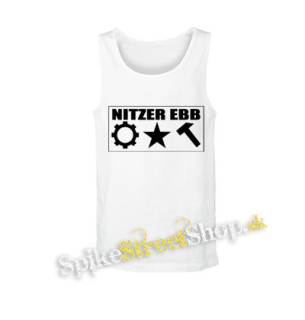 NITZER EBB - Logo After Party - biele pánske tielko