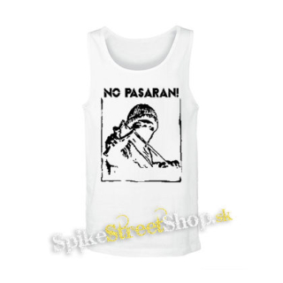NO PASARAN - Logo Hero - biele pánske tielko