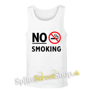 NO SMOKING - Slogan - biele pánske tielko