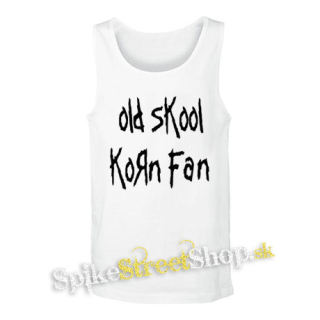 OLD SKOOL KORN FAN - biele pánske tielko