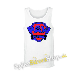 PAW PATROL - LABKOVÁ PATROLA - Logo Color - biele pánske tielko