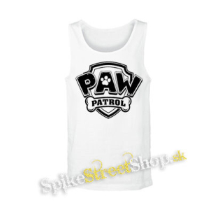 PAW PATROL - LABKOVÁ PATROLA - Logo - biele pánske tielko