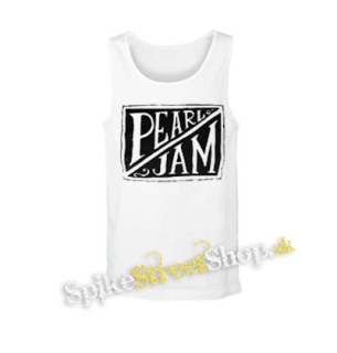 PEARL JAM - Logo - biele pánske tielko