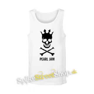 PEARL JAM - Skull - biele pánske tielko