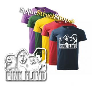 PINK FLOYD - Logo & Band - farebné pánske tričko