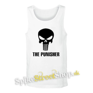 PUNISHER - Logo - biele pánske tielko