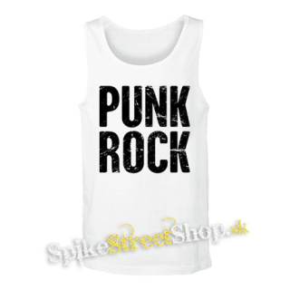 PUNKROCK - Logo Motív 2 - biele pánske tielko
