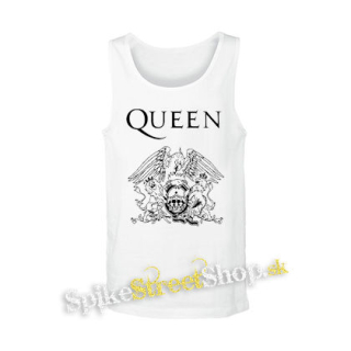 QUEEN - Logo - biele pánske tielko