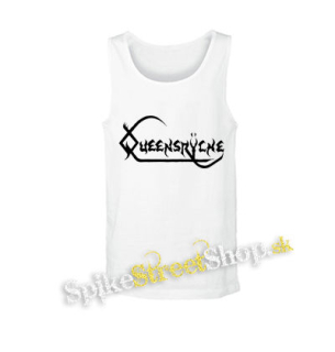 QUEENSRYCHE - Logo Old School - biele pánske tielko