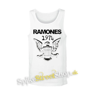 RAMONES - 1974 - biele pánske tielko