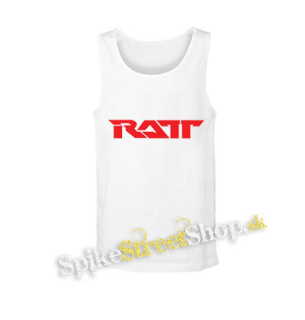 RATT - Red Logo - biele pánske tielko