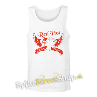 RED HOT CHILI PEPPERS - Red Logo Table - biele pánske tielko