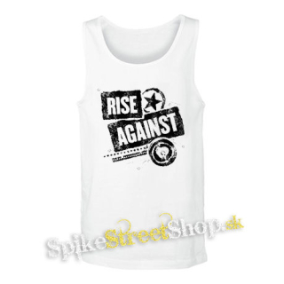 RISE AGAINST - Patched Up - biele pánske tielko