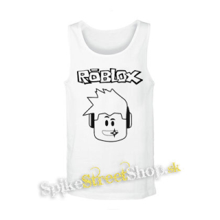 ROBLOX - Logo & Skin Face - biele pánske tielko