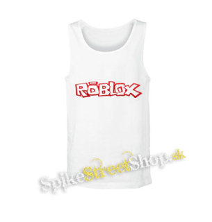 ROBLOX - Logo Red White - biele pánske tielko