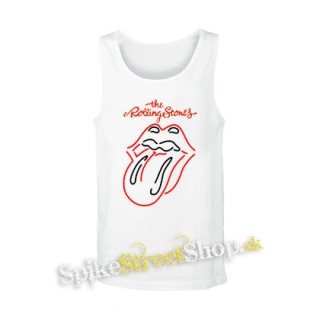 ROLLING STONES - Custom Tongue - biele pánske tielko