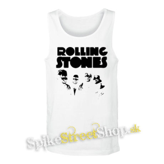 ROLLING STONES - Smile Band Forever - biele pánske tielko