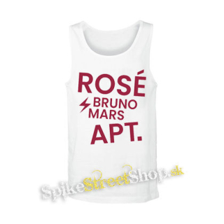 ROSÉ & BRUNO MARS - APT - Pink - biele pánske tielko