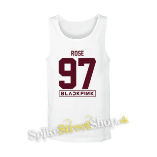 ROSÉ 97 - BLACKPINK - Pink Number Years - biele pánske tielko
