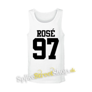 ROSÉ 97 - White Logo - biele pánske tielko