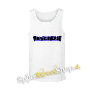 RUMBLEVERSE - Logo Blue - biele pánske tielko